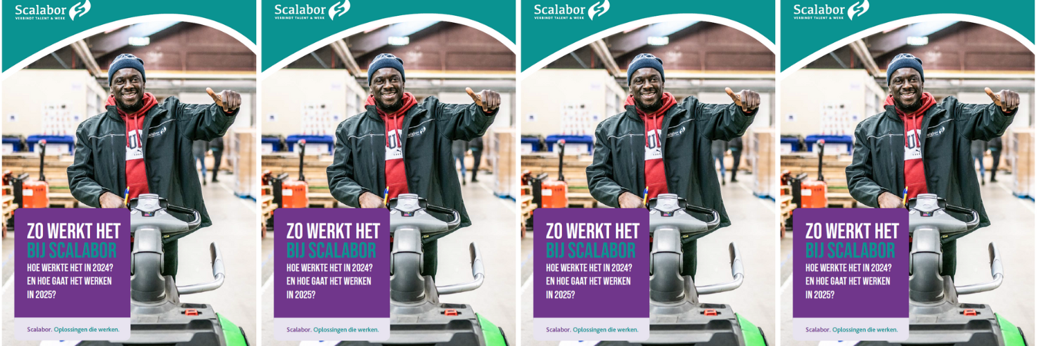 Jaarverslag 2024 Scalabor. Bij Scalabor hebben we in 2024 samen met collega's en partners gewerkt aan ontwikkeling, inclusiviteit en maatschappelijke impact. We kijken vol vertrouwen naar 2025!